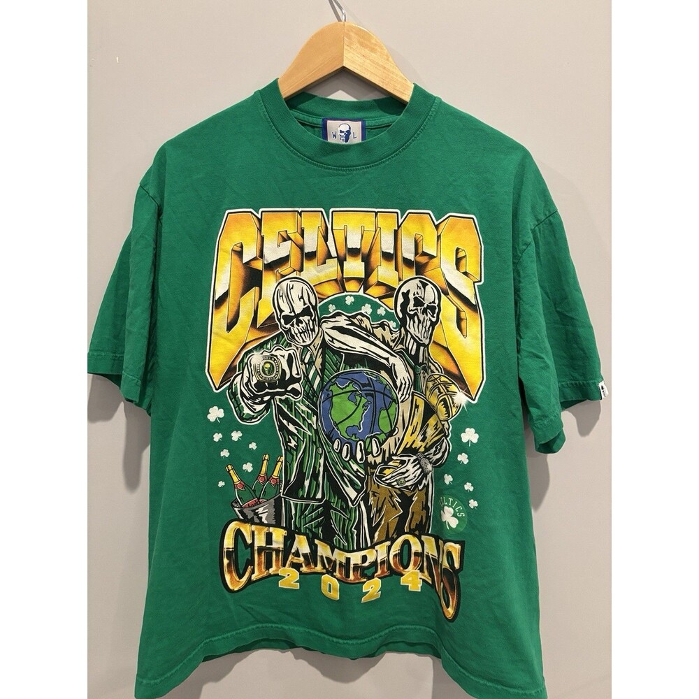 Warren Lotas Men's Celtics Champion 2024 T-shirt size Large